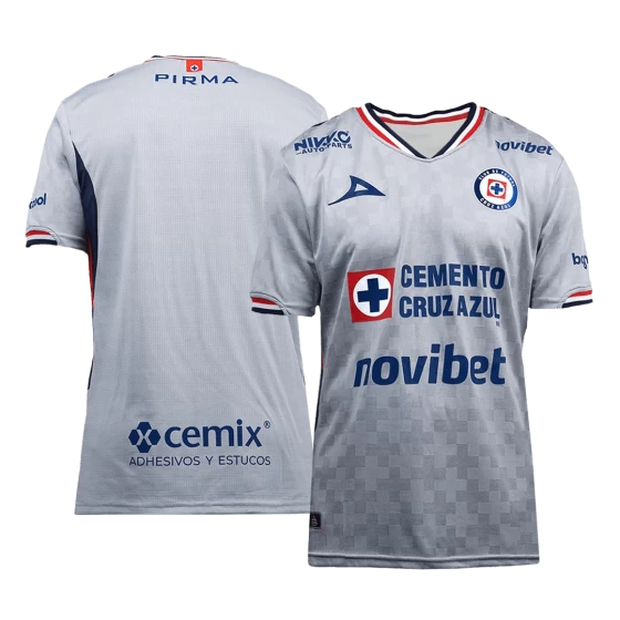 Cruz Azul Away Soccer Jersey 2025-26 Gray Fan version